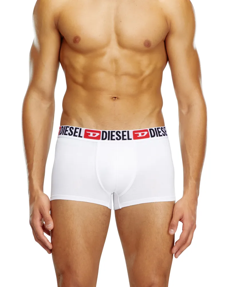 Diesel Retropants im Dreierpack mit umlaufendem Logo am Bund - Boxershorts - Herren - Weiss Weiss