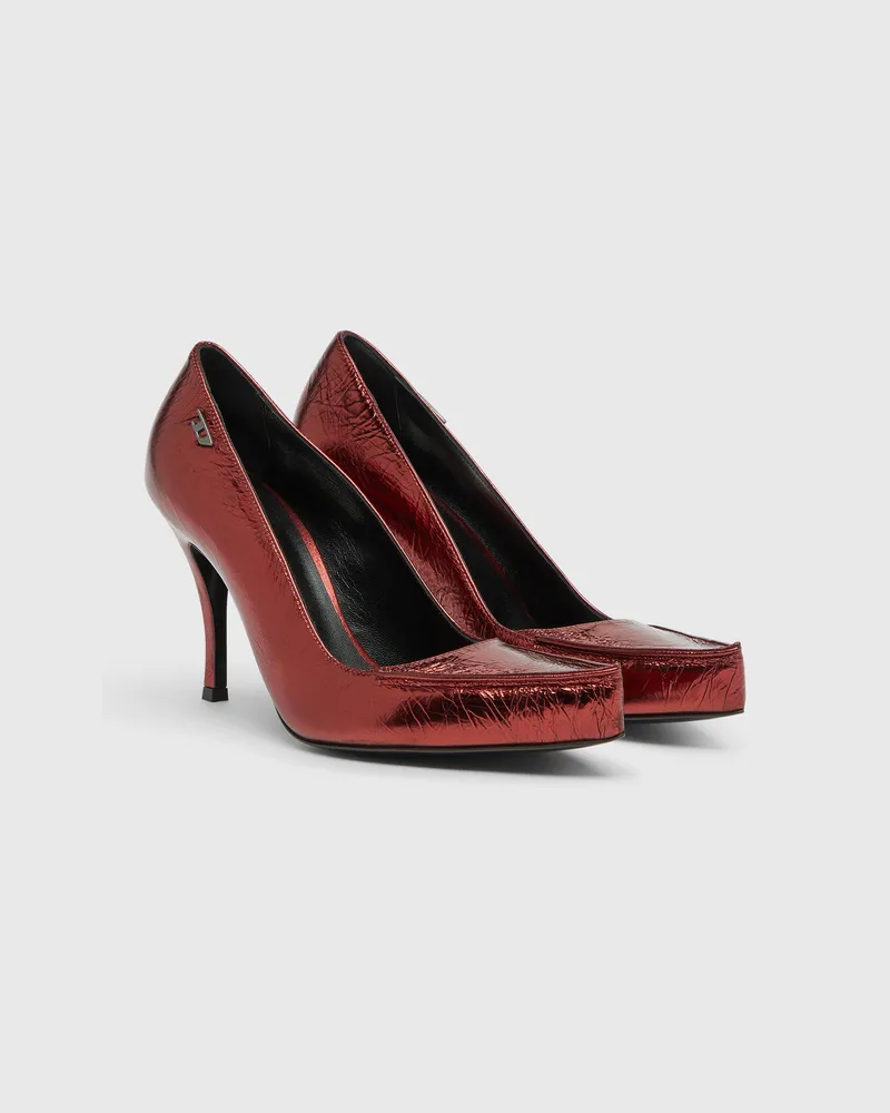 Diesel D-Lucette-Pumps aus Spiegelleder - Pumps - Damen - Rot Rot