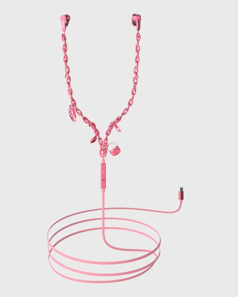 Diesel Wired Earbuds und charms - Kopfhörer - Unisex - Rosa Rosa