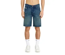 Denim-Shorts mit schlichtem Aussehen - Denim Kurze Hose - Herren - Blau