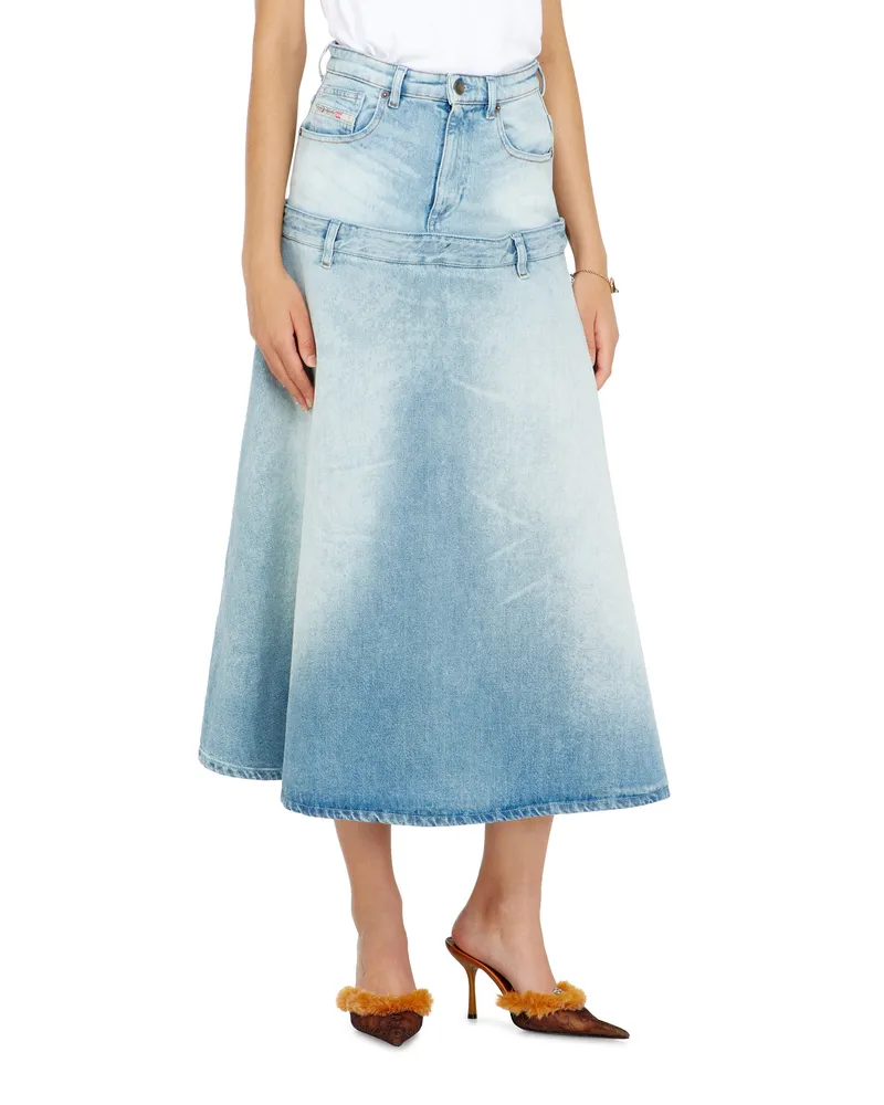 Diesel Jeansrock mit Lagen-Design - Röcke - Damen - Blau Blau