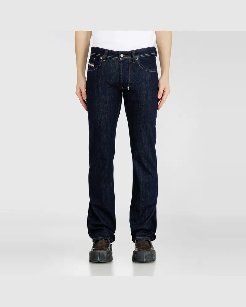 Diesel Regular Jeans Low Waist 1985 Larkee, Dunkelblau, Knopfverschluss Blau