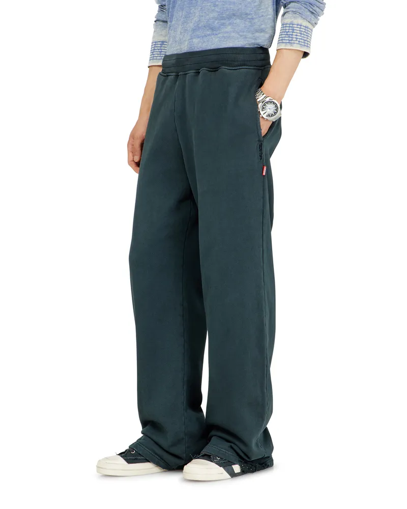 Diesel Verwaschene Sweatpants mit Kristalldetails - Hosen - Herren - Blau Blau