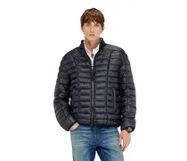 Biker-inspirierte Steppjacke mit tonalen Paspeln - Winterjacken - Herren - Schwarz