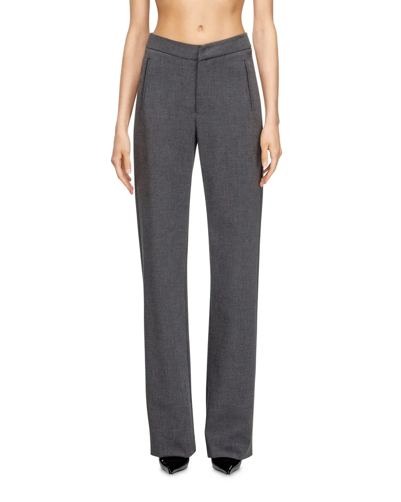 Diesel Hoch taillierte, maßgeschneiderte Hose - Hosen - Damen - Grau Grau