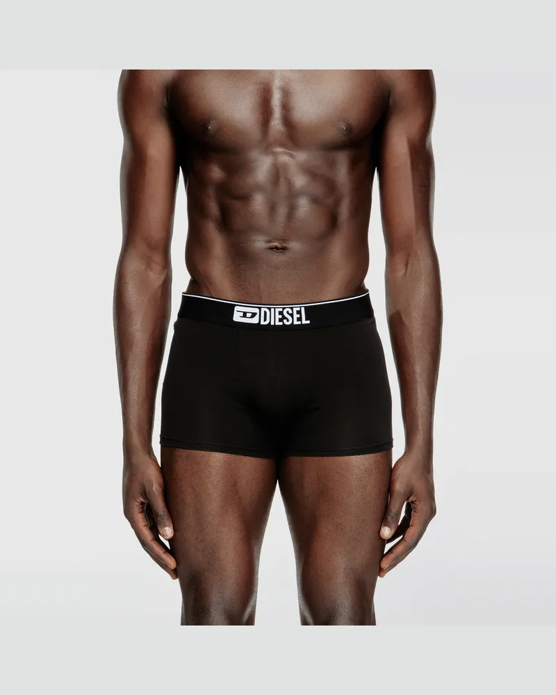 Diesel Einfarbige Retropants im Fünferpack - Boxershorts - Herren - Schwarz Schwarz