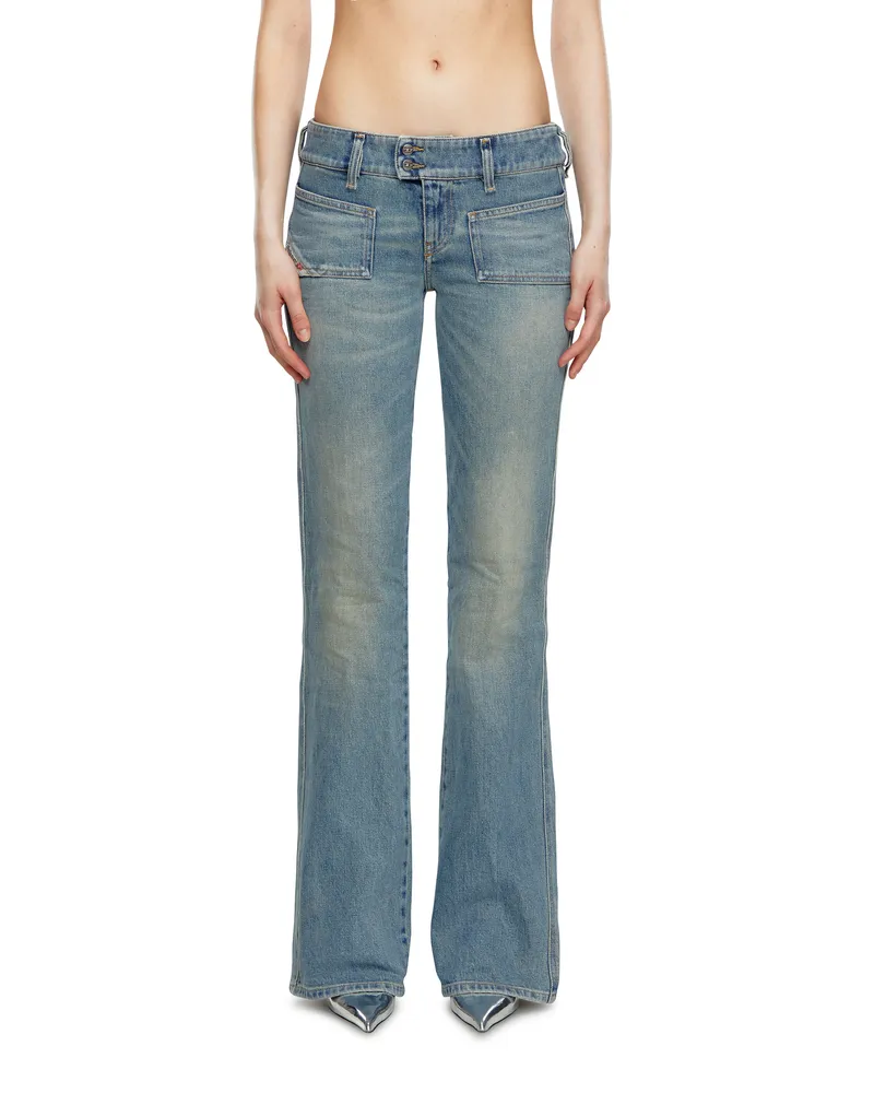 Diesel Bootcut Jeans - D-Hush - Jeans - Damen - Blau Blau