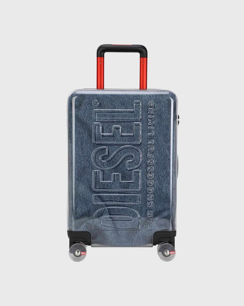Diesel Koffer mit transparentem Logo Größe S - Handgepäck Koffer - Unisex - Blau Blau