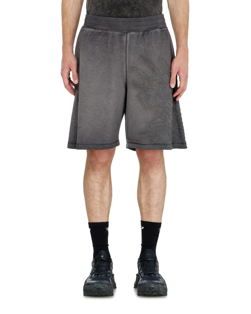 Diesel Sweatshorts mit Dévoré-Motiven - Kurze Hosen - Herren - Grau Grau