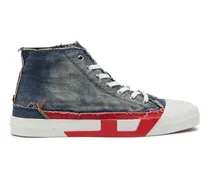 D-Verse-High-Top-Sneaker aus Denim mit D-Logo - Sneakers - Herren - Blau
