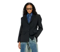 Blazer aus Wollmischung - Jacken - Damen - Schwarz