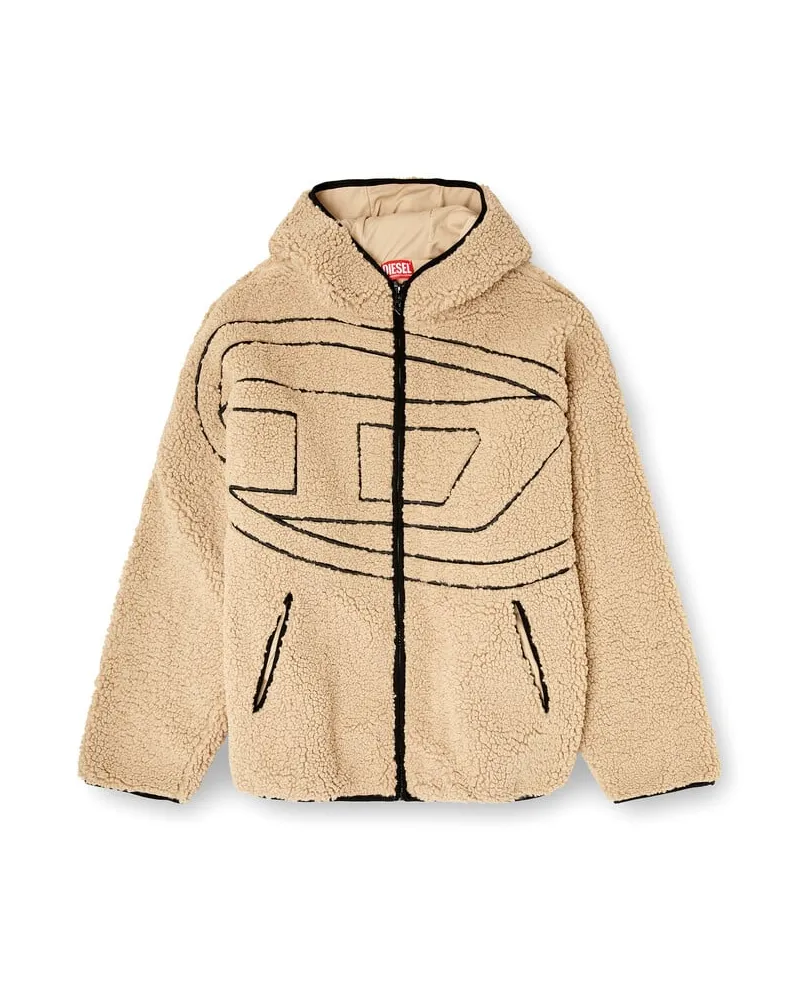 Diesel Teddy-Kapuzenpullover - Jacken - Herren - Beige Beige