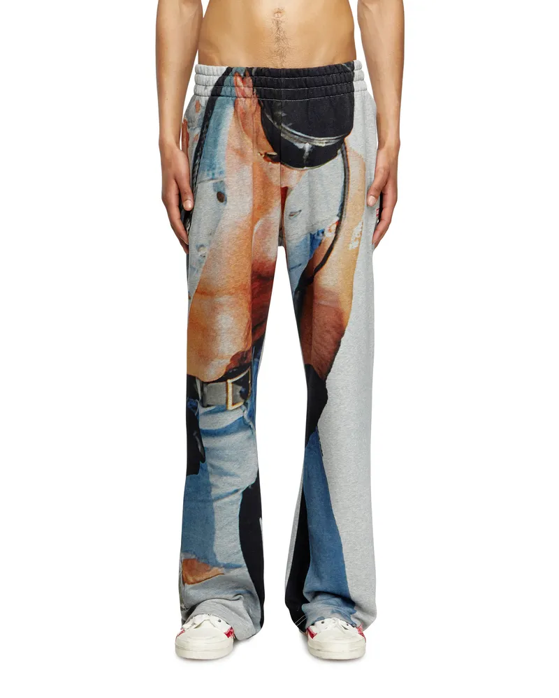 Diesel Sweathose mit Grafik-Print - Hosen - Unisex - Grau Grau