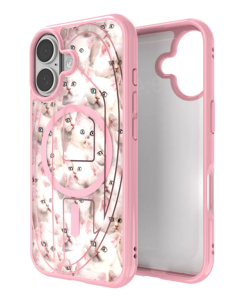 Diesel Oval D Cats Hülle mit Magsafe für iPhone 17 - Schutzhüllen - Unisex - Rosa Rosa