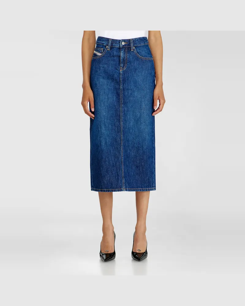 Diesel Denim-Midirock - Röcke - Damen - Blau Blau