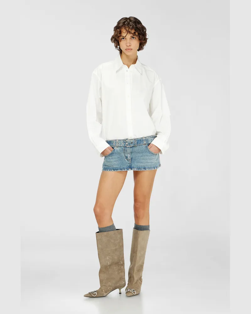 Diesel Mini-Hemdkleid mit trompe-l'ail-Details - Kleider - Damen - Bunt Bunt