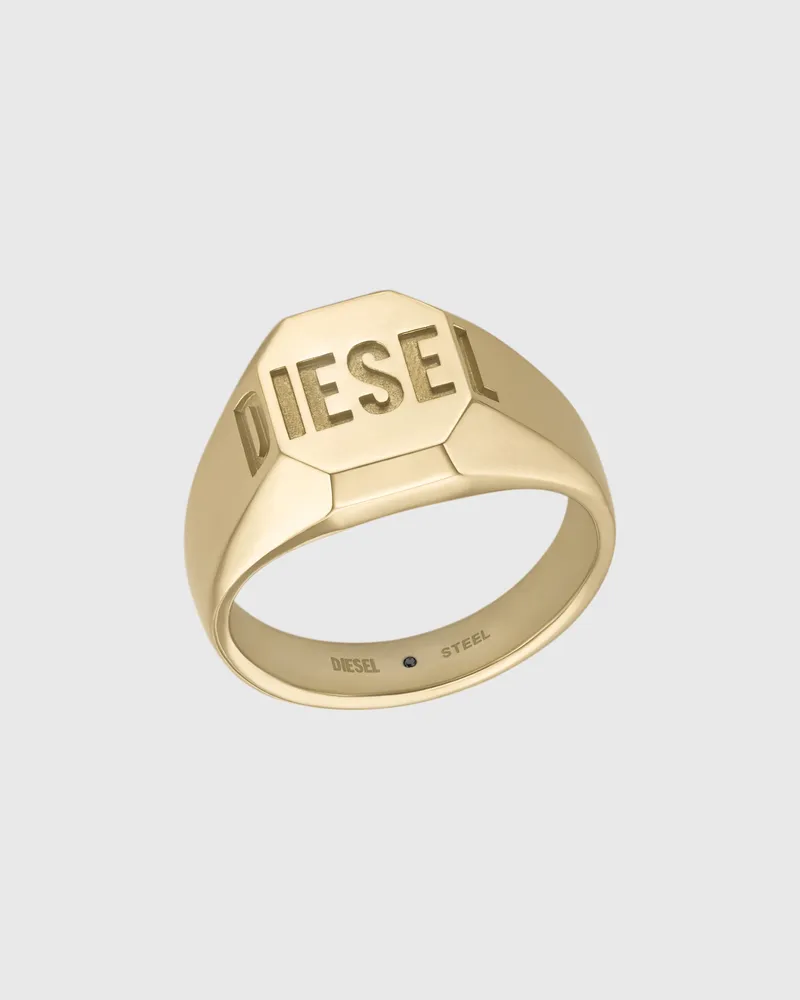 Diesel Siegelring in Goldoptik - Ringe - Unisex - Gold Gold