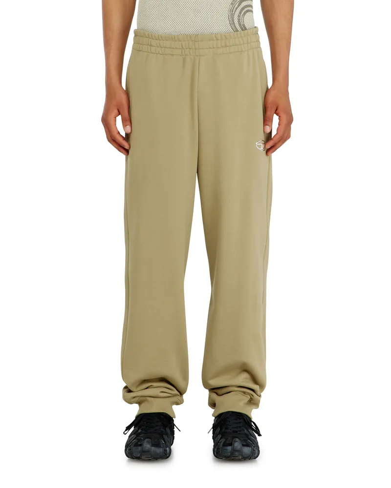 Diesel Baumwollsweatpants mit metallischem Oval D - Hosen - Herren - Beige Beige