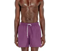 Badeshorts mit metallischem Oval D Logo - Badeshorts - Herren - Violett