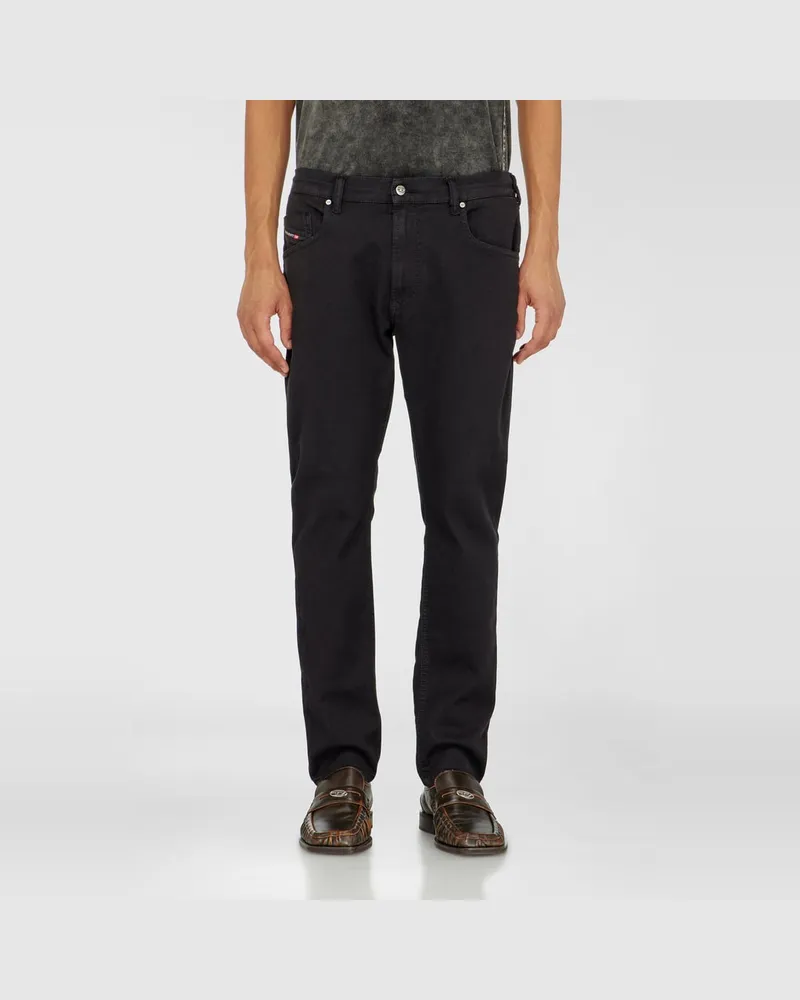 Diesel Regular Regular Waist 2032 D-Krooley-BW Joggjeans, Schwarz/Dunkelgrau, Elastischer Bund Schwarz