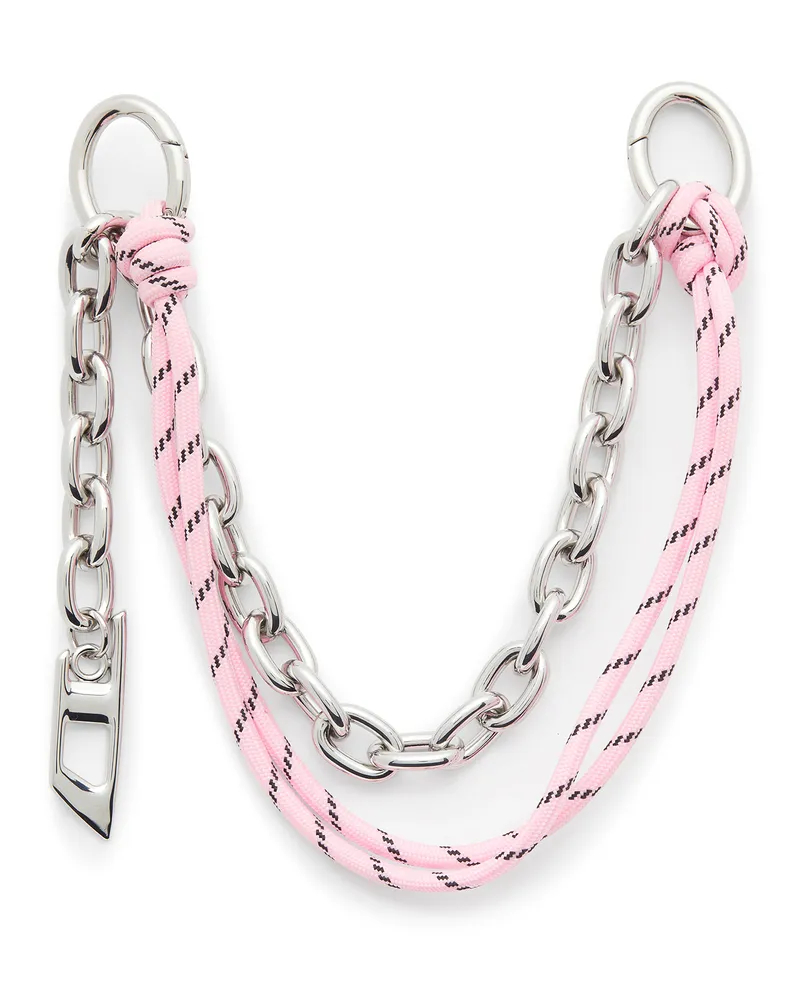 Diesel Metallanhänger mit Ketten- und Seildetail - Charms und Schlüsselanhänger - Damen - Silber Silber