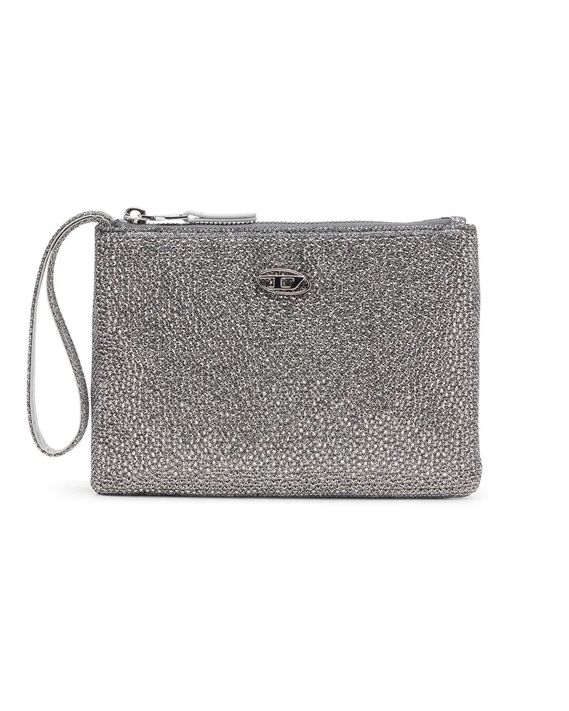 Diesel Beutel aus Kristall-Lurexstoff - Kleine Portemonnaies - Damen - Silber Silber