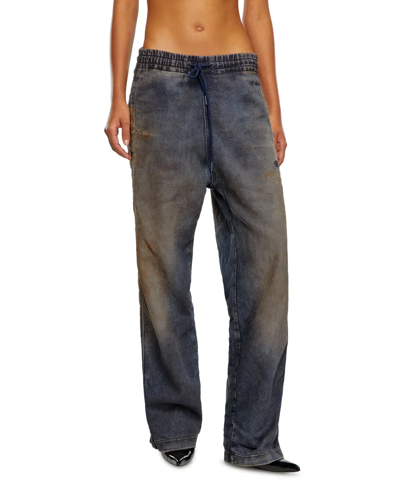 Diesel Relaxed D-Martyans Track Denim - Jeans - Damen - Blau Blau