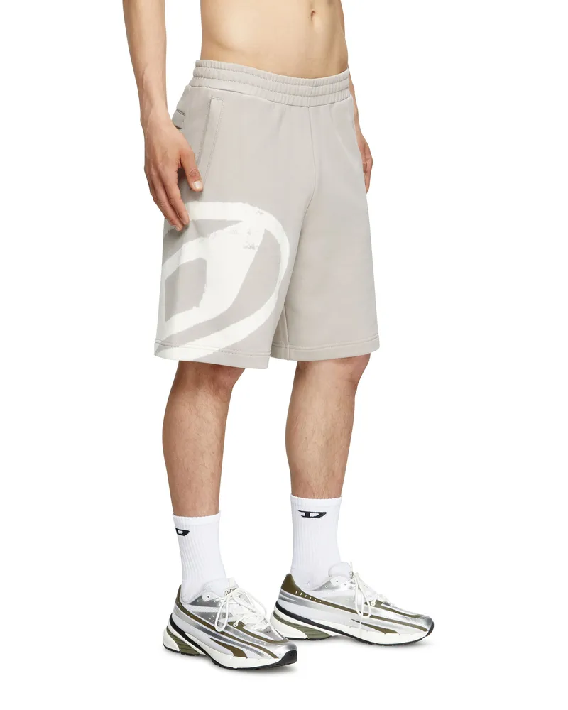 Diesel Sweatshorts mit gebleichtem Logo - Kurze Hosen - Herren - Bunt Bunt