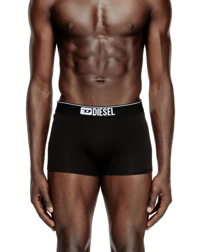 Diesel Einfarbige Retropants im Fünferpack - Boxershorts - Herren - Schwarz Schwarz