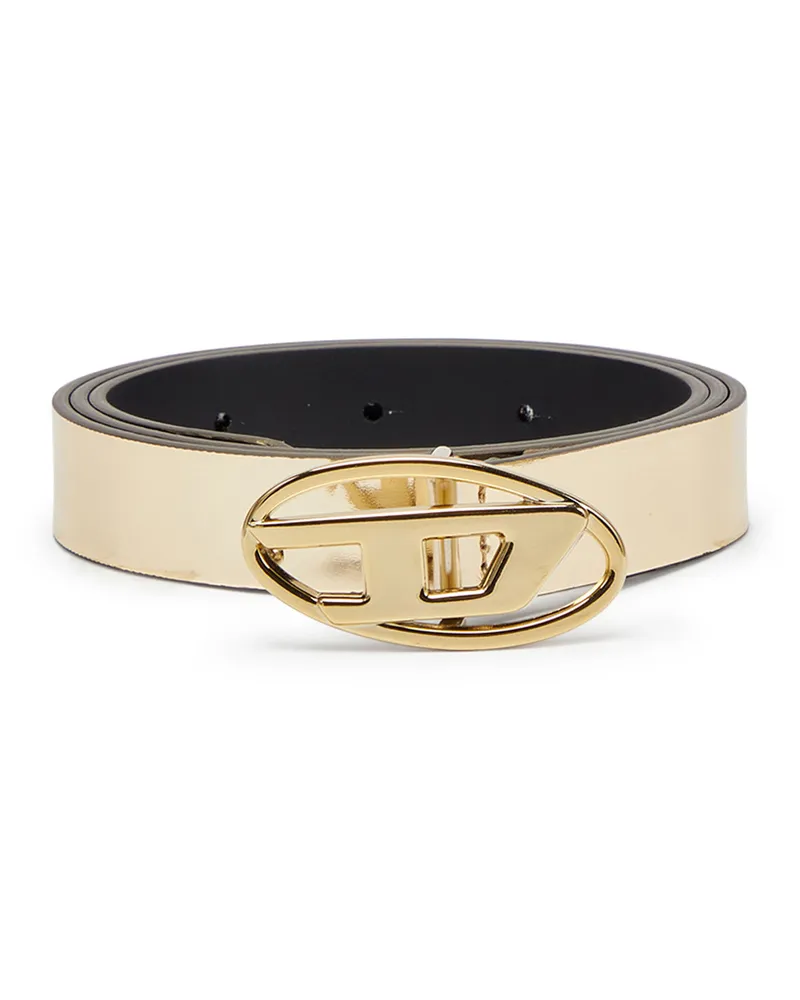 Diesel 2cm Schmaler Metallic-Gürtel - Gürtel - Damen - Gold Gold