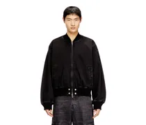 Bomberjacke aus Denim - Denim jacken - Unisex - Schwarz