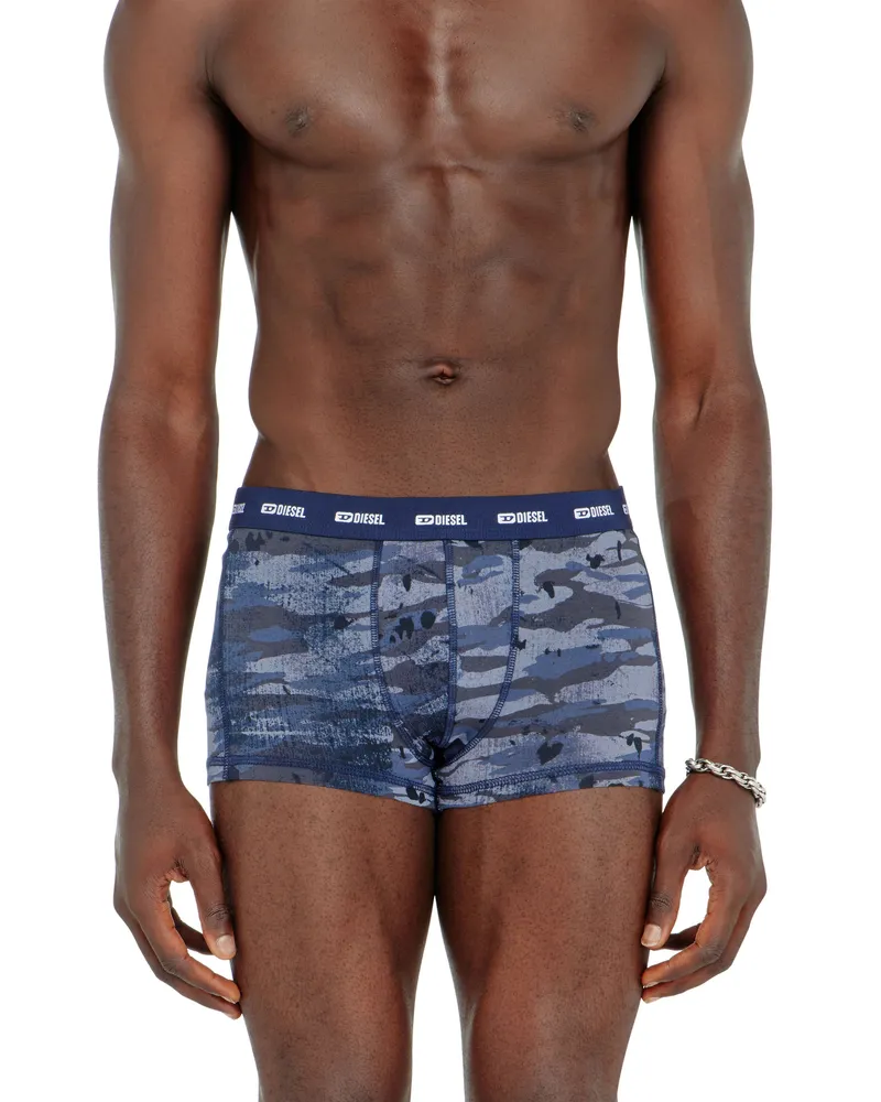 Diesel Einfarbige und Camouflage Retropants im Dreierpack - Boxershorts - Herren - Blau Blau
