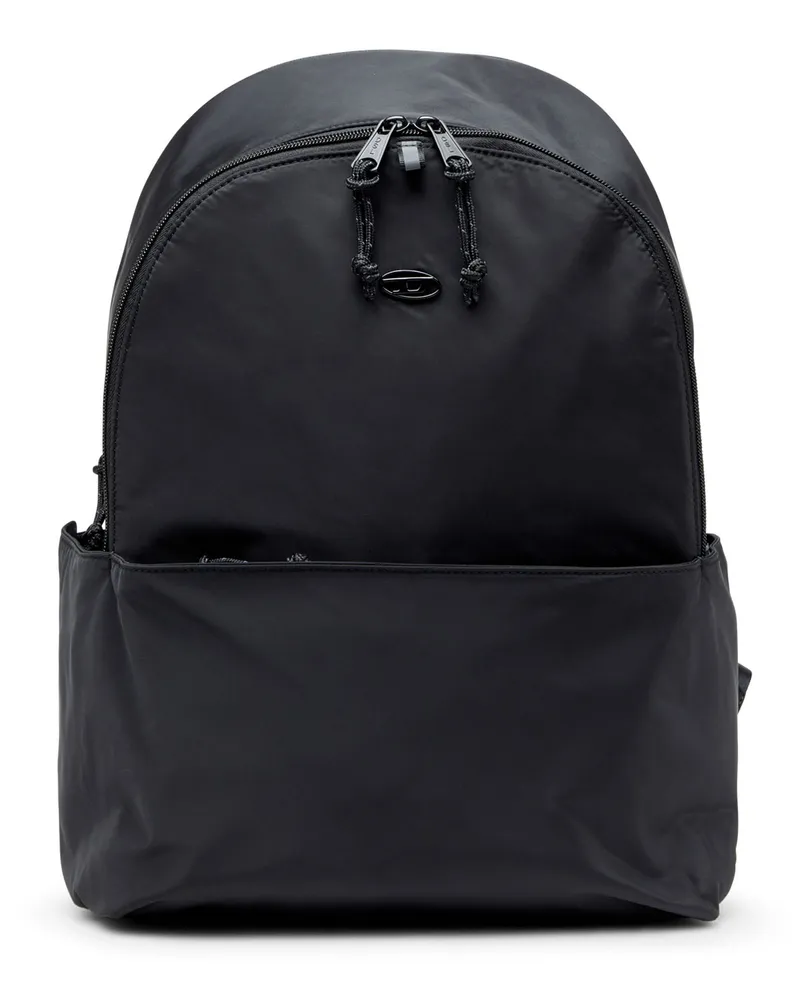 Diesel D-Pack-Rucksack aus Satin-Touch-Stoff - Rucksäcke - Herren - Schwarz Schwarz