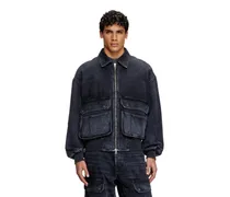 Jacke aus Denim in Köperbindung - Denim jacken - Unisex - Schwarz