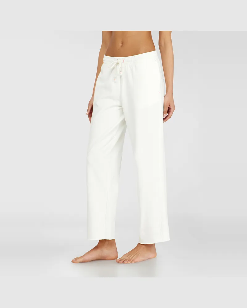 Diesel Aufgeraute Sweathose mit offenen Säumen - Hosen - Damen - Weiss Weiss