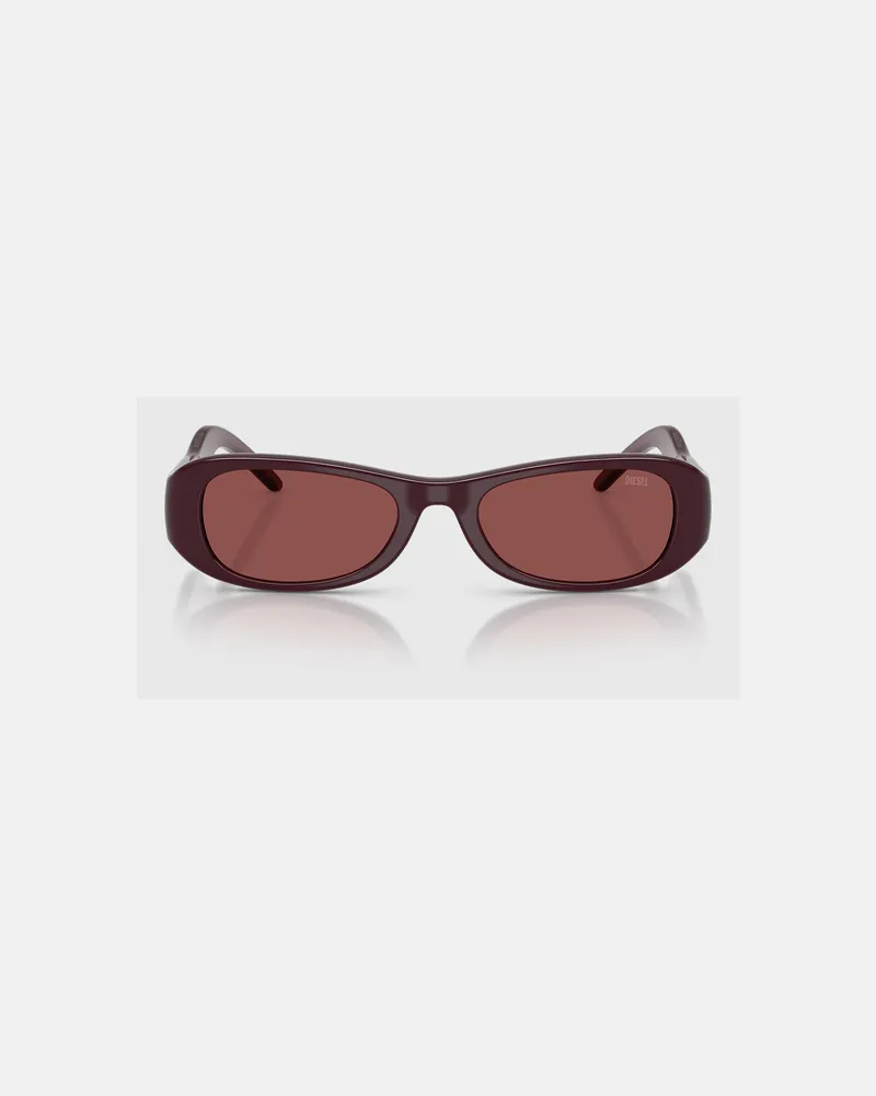 Diesel Pillow-Sonnenbrille - Sonnenbrille - Unisex - Rot Rot