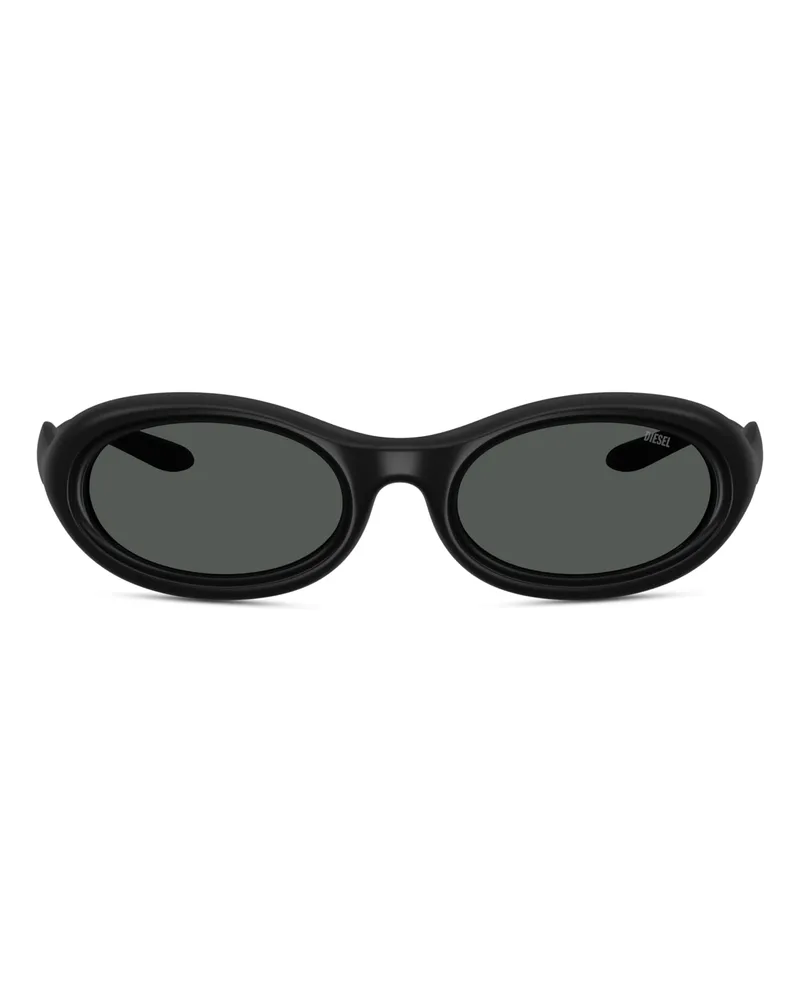 Diesel Ovale Sonnenbrille - Sonnenbrille - Unisex - Schwarz Schwarz