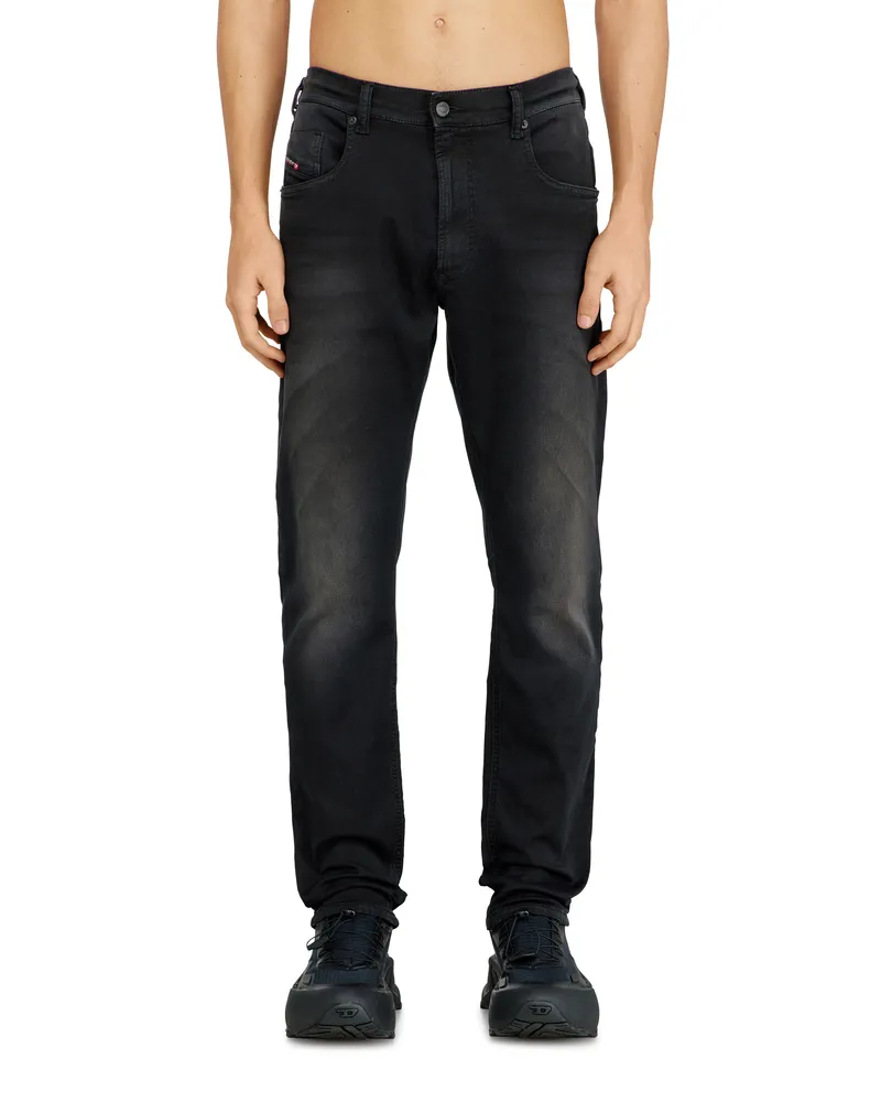 Diesel Regular Regular Waist 2032 D-Krooley-BW Joggjeans, Farbig, Elastischer Bund Schwarz