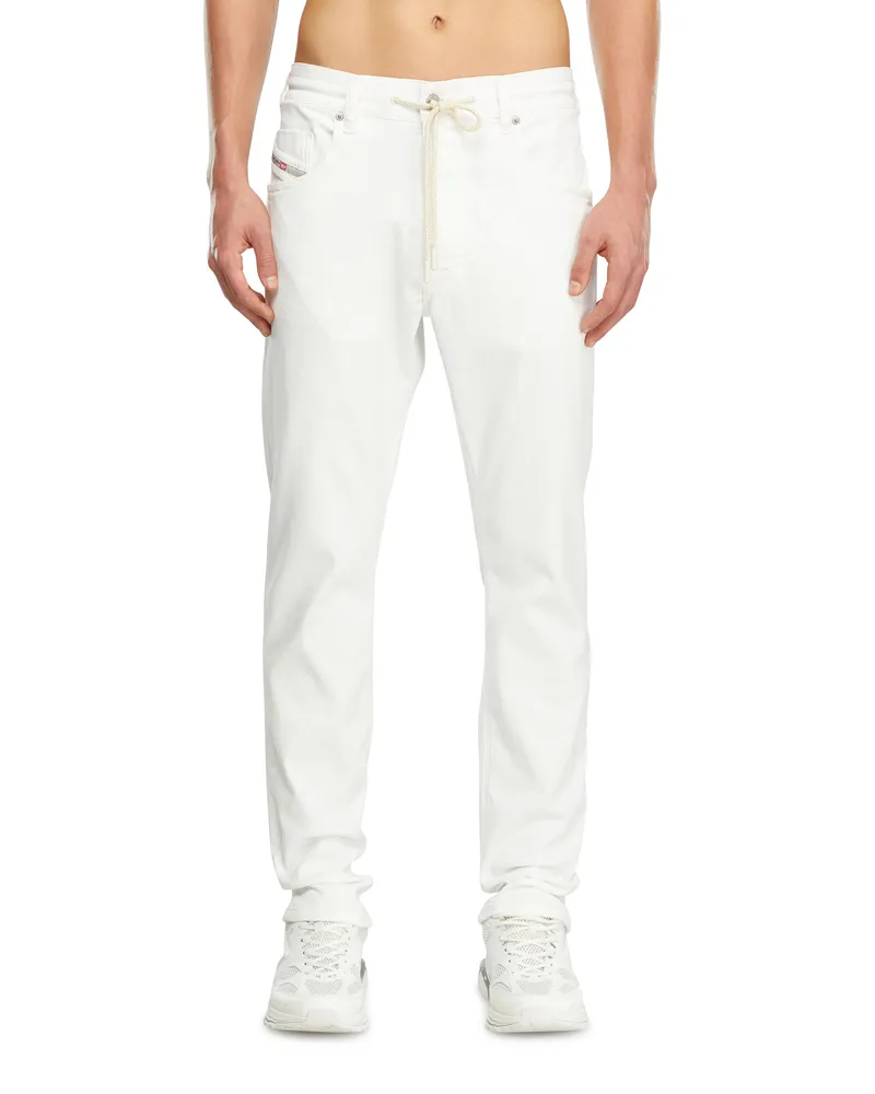 Diesel Regular Regular Waist 2032 D-Krooley Joggjeans,, Reißverschluss Weiss