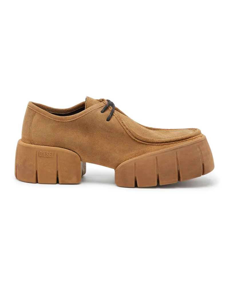 Diesel D-Tex-Mokassinschuhe aus gewachstem Wildleder - Mokassins und Mules - Herren - Braun Braun