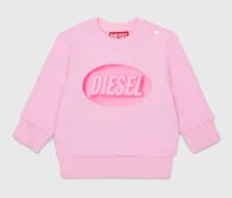 Baumwoll-Sweatshirt mit Logo-Print - Sweatshirts - Unisex - Rosa