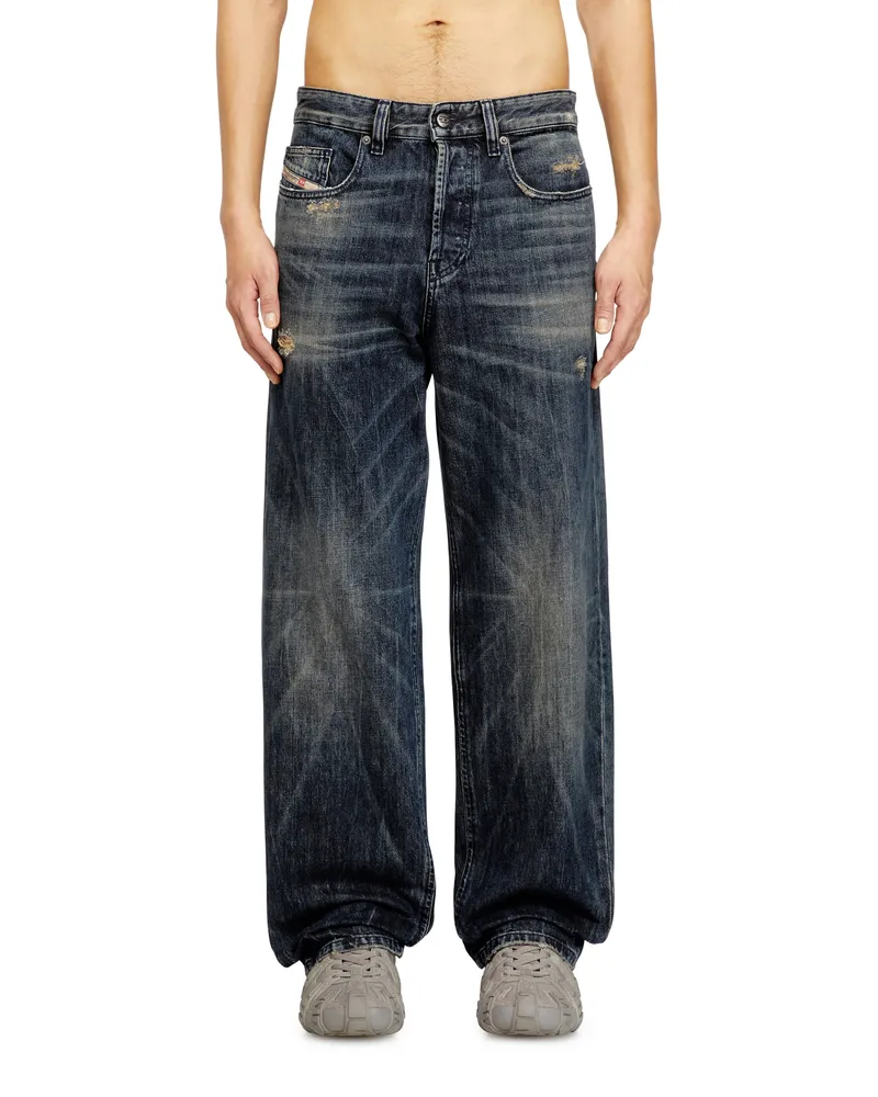 Diesel Relaxed Jeans Low Waist 2001 D-Macro - Jeans - Herren - Blau Blau