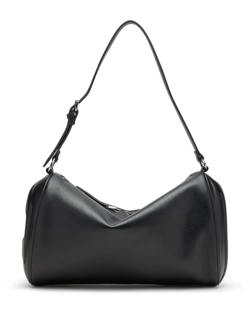 Diesel Load-D-Schultertasche mit Hartschalen-Logo-Seiten - Schultertaschen - Unisex - Schwarz Schwarz