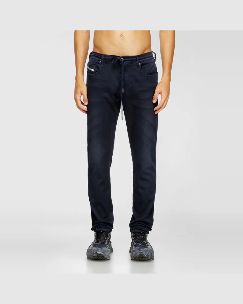 Diesel Slim Regular Waist 2062 D-Strukt Joggjeans, Farbig, Reißverschluss Blau