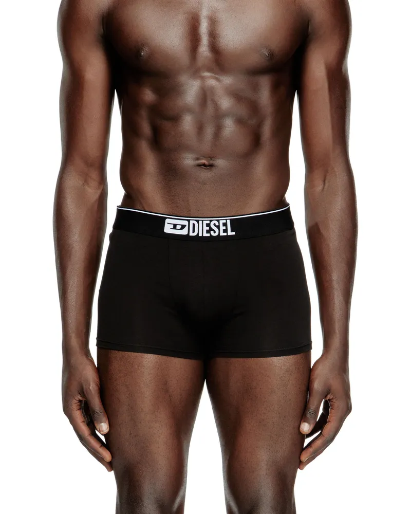Diesel Einfarbige Retropants im Fünferpack - Boxershorts - Herren - Schwarz Schwarz