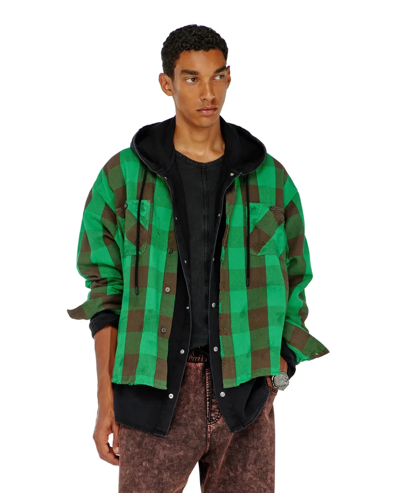 Diesel Karohemd mit distressed-Effekt - Hemden - Herren - Bunt Bunt