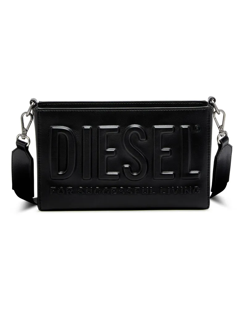 Diesel Dsl 3D-Camera Bag aus PU mit Logo-Prägung - Schultertaschen - Herren - Schwarz Schwarz