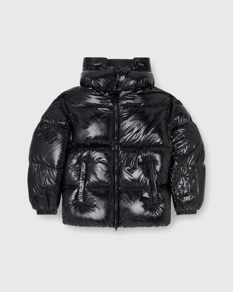 Diesel Daunen-Steppjacke mit abnehmbarer Kapuze - Winterjacken - Herren - Schwarz Schwarz
