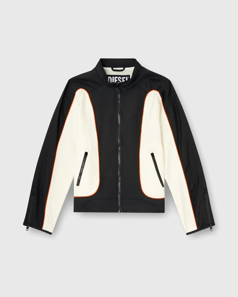 Diesel Nylonjacke mit Colour-Blocking und Paspeldetails - Jacken - Herren - Bunt Bunt