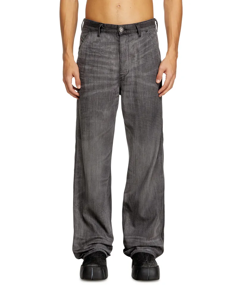 Diesel Regular Jeans Regular Waist D-Phant-chino, Grau, Knopfverschluss Grau